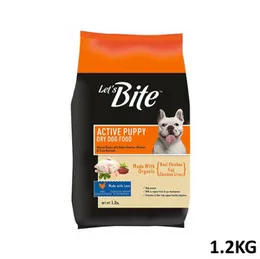 Let's Bite Active Puppy Dog Dry Food 1.2kg Lets Bite Dog Feed