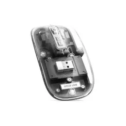 Green Lion Transparent Mouse 2400DPI 400mAh