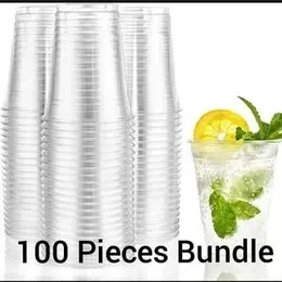 25 Pieces /50 pcs/100 pcs Dispossable Cup or One time use Cup or Clear Cups or Drinking Cup