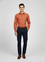 Long sleeve slim fit develop shirt AO11D