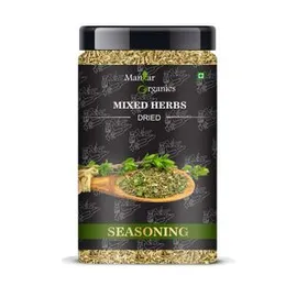 ManHar Organics Dried Mixed Herbs Seasoning 400gm Jar (Mix of oregano, basil, thyme, rosemary, parsley, chilli flakes, garlic powder)