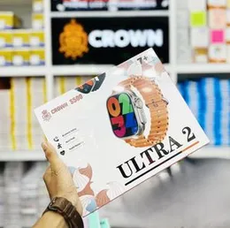 CROWN S 500 Smartwatch 7-in-1 Strap â 2.01" Full HD Display with Wireless Earbuds & Multi-Function Fitness Tracker