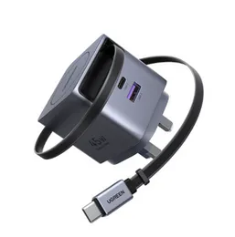 UGREEN 45W Nexode Pro GaN (USB-A*1 + Type-C*1) Fast Charger with Retractable Cable â X614 - 65823