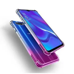 Luxury Shockproof Transparent ThickBallon Bumper Case For OPPO F9 Crystal Transparent Premium Quality Shockproof Protective Phone ShellOPPO F9 Case