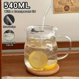 540ml Straw Jar with Handle