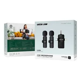 GREEN LION GM-76X MICROPHONE 3-LEVEL NOISE CANCELLATION USB-A/TYPE-C/ LIGHTNING