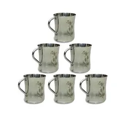 Stainless Steel Coffee Mug Set 6pcs