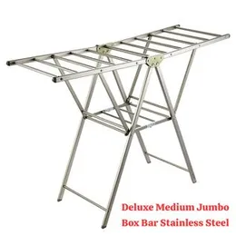 Deluxe Heavy Stainless Steel Cloth Drain Box Bar Rack (Medium)