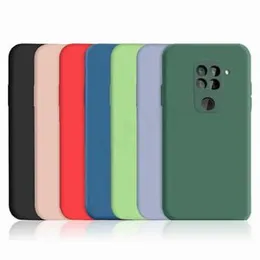 Redmi Note 9 soft matte liquid silicone Case Back Cover for Redmi Note 9 - Green