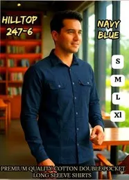 A GREAT PREMIUM QUALITY COTTON DOUBLE POCKET LONG SLEEVE SHIRTS