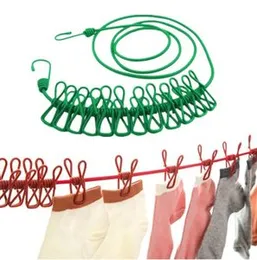 Clothing line with 12 Clothes Clips