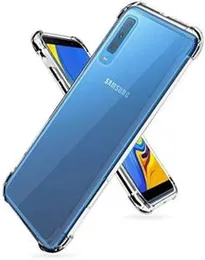 Samsung Galaxy A7 2018 Shockproof Silicone Phone Case Transparent Protection Back Cover
