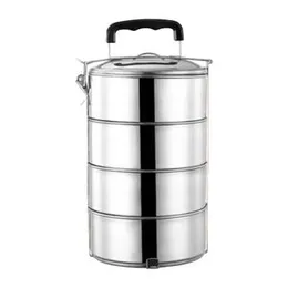 Steel 4 layer lunch box