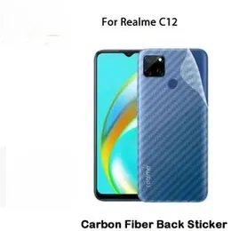 Clear Slim Carbon fibre Phone Transparent protective Mobile Back Sticker For Realme C12
