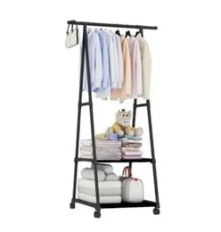 Coat Rack Metal Coat Rack with Shelves Coat Stand with Shoe Rack Portable Drying Rack for Hanging Clothes Rail Rack Coat Stand