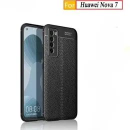 Luxury Leather Auto Focus Back cover for Huawei Nova 7 5g