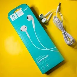 DENMEN Universal Wired Control Earphone - In-Ear 3.5mm Earphone with Microphone (DR01) / Designed Earphones for iPhone iPad and Android / Earpods with