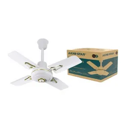 Akkostar Ceiling Fan 24 Inch AK87740 Energy Efficient Quiet Reversible Multi Speed Decorative Medium Room Home Office