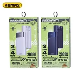 Remax FC-03 10000mAh 22.5W Fast Charging Power Bank with Built-in Cables & LED Display