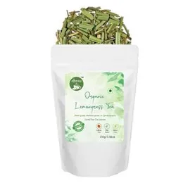 dbrew Organic Lemongrass Leaves Tea - 100gm | Loose leaves | Plant Based - Caffeine Free Tea | Herbal Tea Combo Benefit of Detox & Immunity Booste
