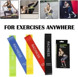 5 Set of Raciness Resistance Exercise Bands for Men & Women - Professional Latex Elastic Bands for Upper Lower Body, Perfect Exercise for Your Home Gy