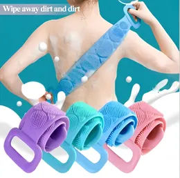 Silica Gel Bath Towel Rub Brush Pull Back Strip