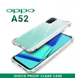 Luxury Shockproof Transparent Shockproof Bumper Case For OPPO A52 Crystal Transparent Premium Quality Shockproof Protective Phone ShellÂ 