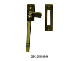 BRASS DESIGN CASMENT FASTENER 10MM ANTIQUE SQUARE