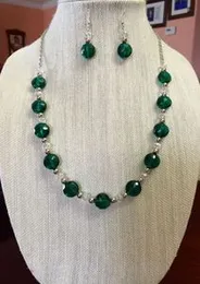 Vintage Temperament Imitation Pearl Necklace Earrings Set Ladies Elegant Clavicle Chain Party Fashion Jewelry Accessories