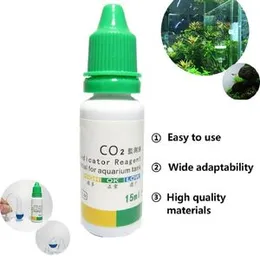 Aquarium CO2 Monitor Indicator Planted Tank Liquid Test Solution Bottle Fish Tank 15ml