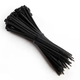 Heavy-Duty Durable Black Cable Ties 4.8mm x 450mm, 18 Inch Nylon Zip Ties, 100Pcs for Cable Management