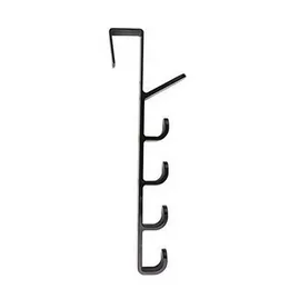 Over The Door Hanger Hook Clothes Storage Holder Multipurpose Towel Hanging Rack Black