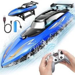 Kids Toy 2.4GHz Waterproof Model Electric Racing Speedboat RC Boat (0103)