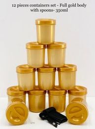 12 pcs container set 350ml with spoons