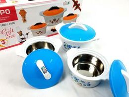 Oppo Set of 3 Insulated Designer Hot Pot Inner Steel (1000/2000/3000)