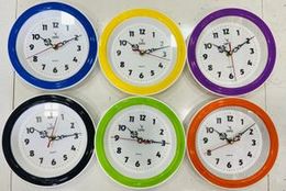 8 inch Wall clock - Multi Colour 8 inch Wall clock - Multi Colour