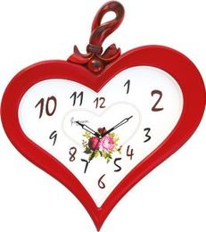 Siddharth Designer Heart Wall Clock (Multi Colour)