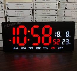 LED Digital Alarm Clock Wall Hang & Display Stand Large Display Digits No Ratings