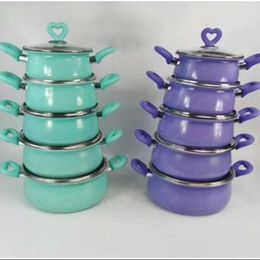 10 Pcs Casserole Aluminum Non Stick Cookware set