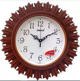 Plastic Wall Clock Quartz For Home Office Living Room Decorative (Small)
