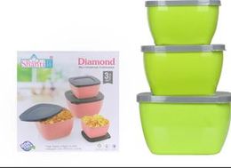 MultiPurpose container 3pcs Diamond