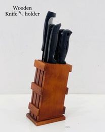 Wooden Knife Stand