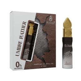 Al-Nuaim Umbre Leather Attar Roll On - 6ML | Unisex Attar | Exquisite Alcohol-Free Aromatic Fragrance Oil for Lasting Elegance and Charm… (UMBRE LEATH