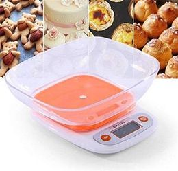 Electronic Digital 7 Kg LCD Kitchen SH-125 Weight Bowl Scale Machine (Multicolour)