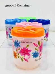 Plastic Container Round Basket Storable Food Items, Grocery Goods In Kitchen (1 Piece)