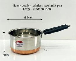 Stainless steel Indian Milk Pan -No 01 very quality