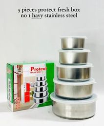 Stainless steel protect fresh box (5 pieces)
