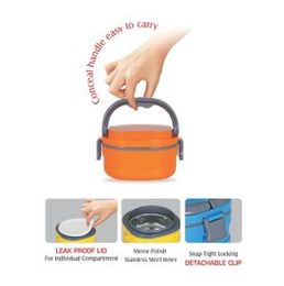 Flavour - 1 (Jumbo) High Quality Stainless Steel Insulated Adjustable Tiffin Box