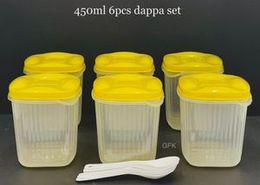 6Pcs Plastic 450 ml Container/Kitchen Storage