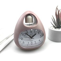 GH809 Egg-shaped Desktop Children Alarm Clock Bedside Cute Belling